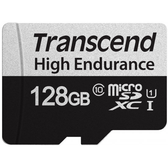 Карта пам`ятi MicroSDXC 128GB UHS-I/U1 Class 10 Transcend 350V + SD-адаптер (TS128GUSD350V)
