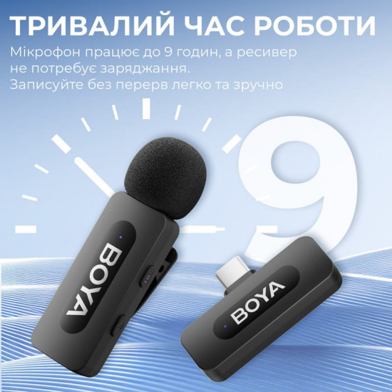 Мікрофон BOYA BY-V10 Type-C Black