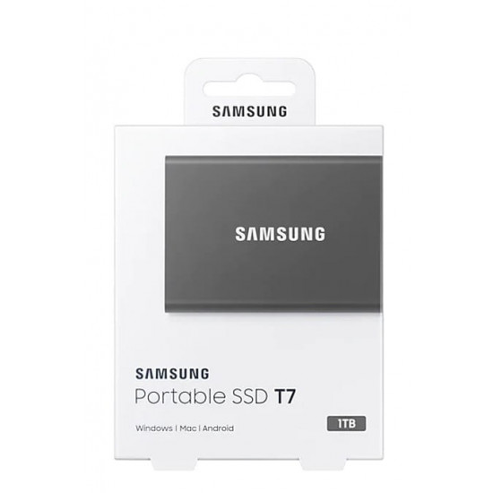 Накопичувач зовнішній SSD 1TB Samsung T7 Titan Gray (MU-PC1T0T/WW)