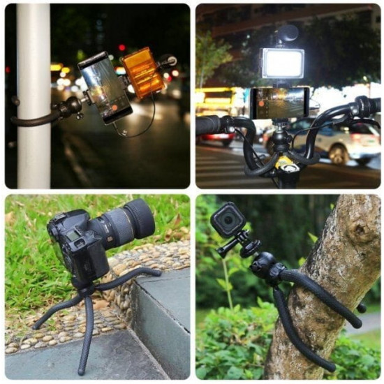 Комплект блогера Puluz PKT3094B 4в1 (світло, кріплення, тримач для телефона, мікрофон)