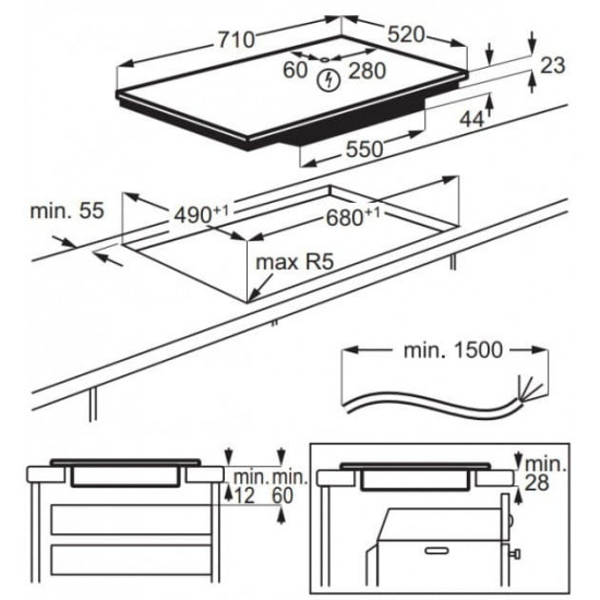 Варильна поверхня Electrolux EIV734