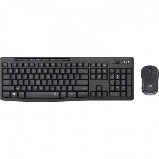 Комплект (клавiатура, миша) бездротовий Logitech MK295 Combo Black (920-009800)