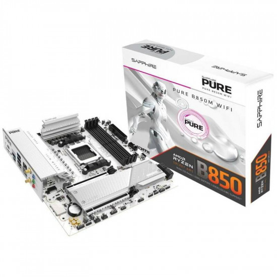 Материнська плата Sapphire B850M Pure WiFi Socket AM5