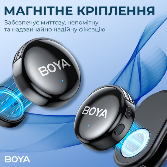 Мікрофон BOYA LINK 3-01 Type-C/TRS/Lightning Black