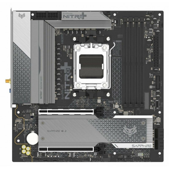 Материнська плата Sapphire B850M Nitro+ WiFi Socket AM5
