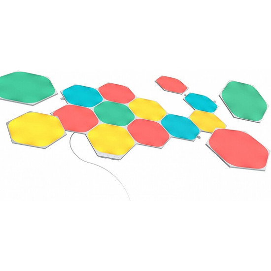 Розумна система освітлення Nanoleaf Shapes Hexagon Starter Kit Apple HomeKit, 15 шт. (NL42-6002HX-15PK)