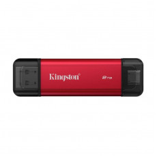 Накопичувач зовнішній SSD 2TB Kingston Dual Portable Red (SPSD/2TB)