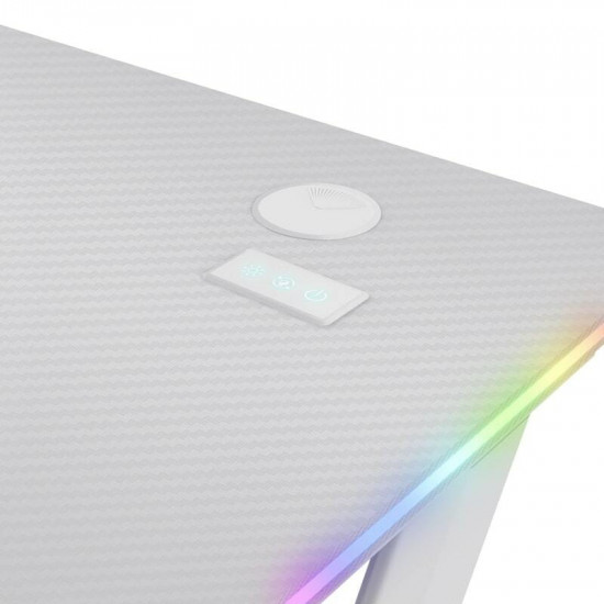 Геймерський стіл Trust GXT 709W Luminus RGB White (25328)