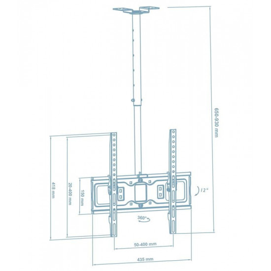 Кронштейн Walfix CM-41B (VESA400х400)