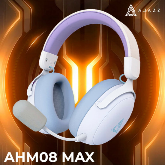 Bluetooth-гарнітура Ajazz AHM08 MAX 3-Mode White (AHM08-MAX-PWB)