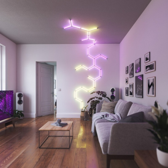 Додаткові панелі Nanoleaf Lines Expansion Pack Apple HomeKit, 3 шт. (NL59-E-0001LW-3PK)