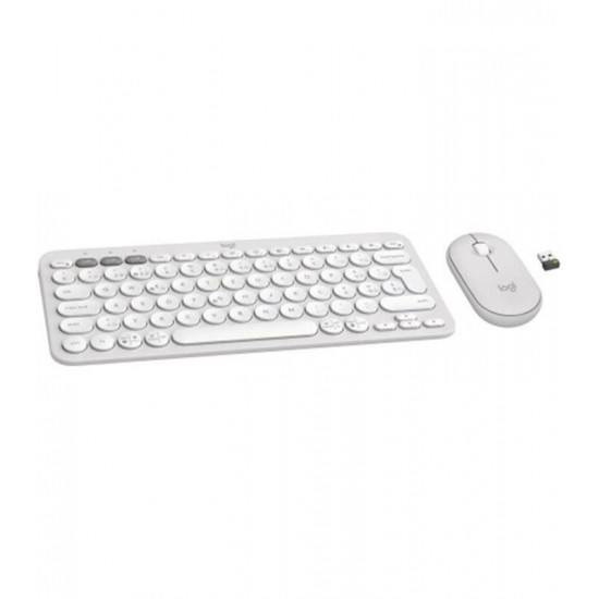 Комплект (клавіатура, миша) бездротовий Logitech Pebble 2 Combo White (920-012240)