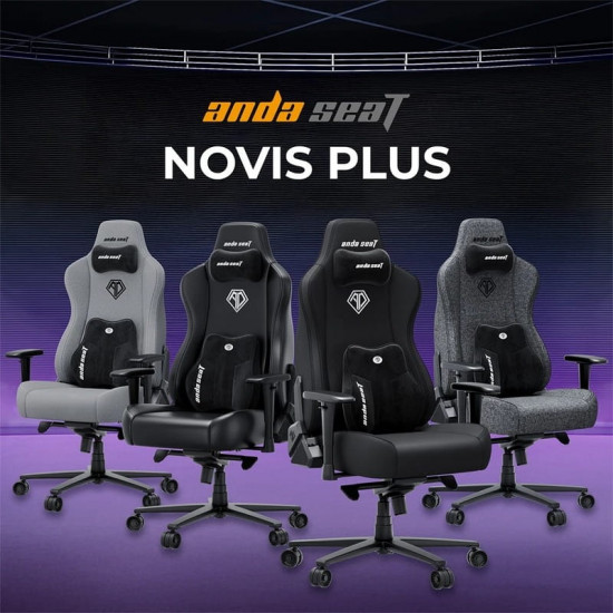 Крісло для геймерів Anda Seat Novis Plus XL Dark Grey (AD23YC-XL-01-GB-F-G04)