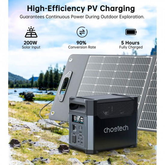 Зарядна станція Choetech BS061 1024Wh, 1200W (BS061-EU-GY)