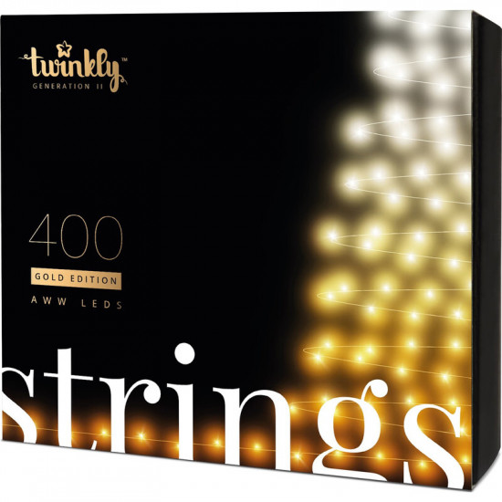 Smart LED гірлянда Twinkly Strings AWW Gen II (TWS400GOP-BEU) 400LED, 32м, BT+WiFi