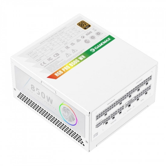 Блок живлення GameMax RGB Pro 850G 850W White