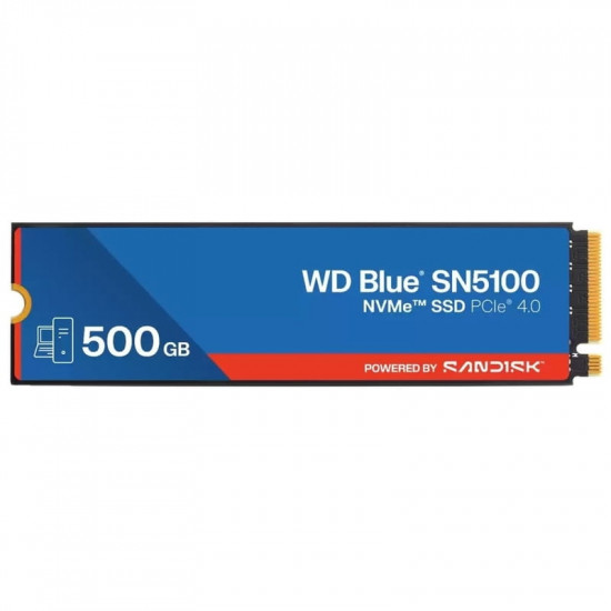 Накопичувач SSD  500GB WD Blue SN5100 M.2 2280 PCIe 4.0 x4 3D NAND QLC (WDS500G5B0E-00CPE0)