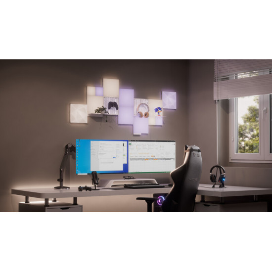 Розумні світлові панелі Nanoleaf Blocks Combo XL з підтримкою HomeKit і Matter, 9 шт. (N8100K02-10CB)
