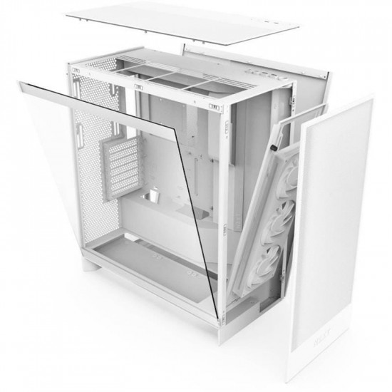 Корпус NZXT H7 Flow RGB White (CM-H72FW-R1) без БЖ