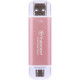 Накопичувач зовнішній SSD USB Type-A/Type-C 1ТB Transcend ESD310P Pink (TS1TESD310P)