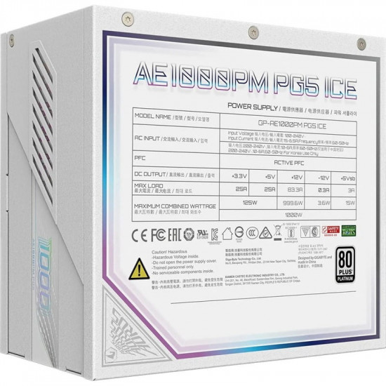 Блок живлення Gigabyte GP-AE1000PM PG5 ICE 1000W