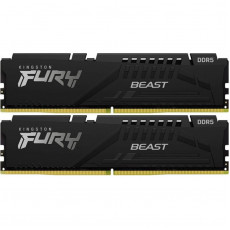 Модуль пам`яті DDR5 2x32GB/6000 Kingston Fury Beast Black (KF560C30BBEK2-64)