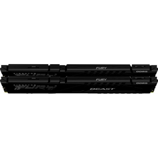 Модуль пам`яті DDR5 2x32GB/6000 Kingston Fury Beast Black (KF560C30BBEK2-64)