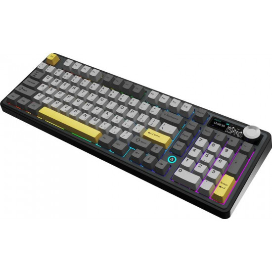 Клавіатура бездротова Ajazz AK980 V2 Gift Switch V2 Black (AK980-V2-G-BGY)