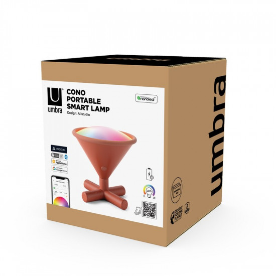 Настільна лампа Nanoleaf Umbra Cono, RGBW, Apple HomeKit, Matter Brown (SQUB01O00-1Co)