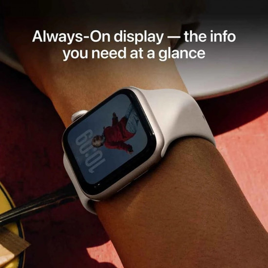 Смарт-годинник Apple Watch SE 3 GPS 44mm Starlight Aluminium Case with Starlight Sport Band - S/M (MEHG4RK/A)