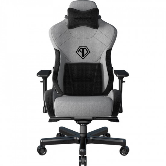 Крісло для геймерів Anda Seat T-Pro 2 Size XL Linen Grey/Black (AD12XLLA-01-GB-F)