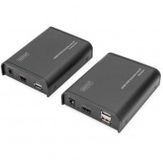 Подовжувач HDMI сигналу Digitus HDMI KVM по IP, 1080P/60hz, до 120м, через CAT5E/6 (DS-55202)