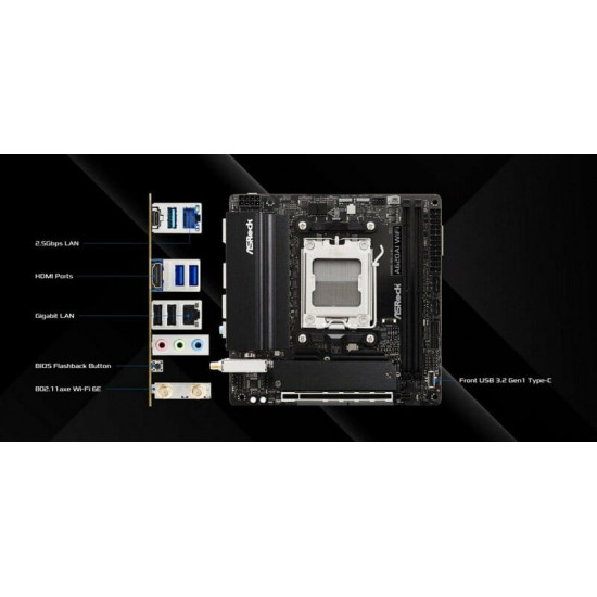 Материнська плата ASRock A620AI WiFi Socket AM5