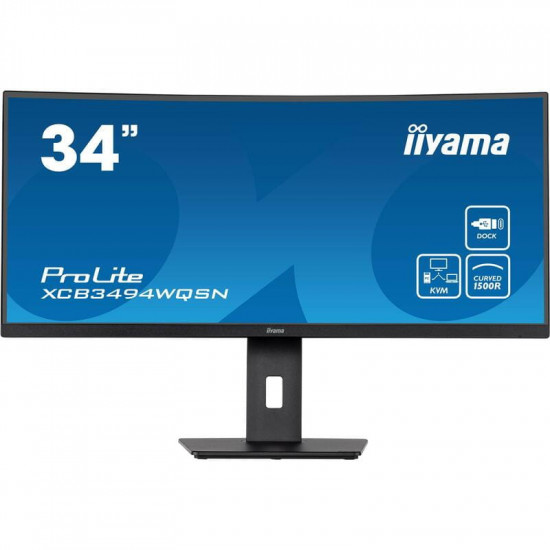 Монітор Iiyama 34" ProLite XCB3494WQSN-B5 VA Black 120Hz Curved