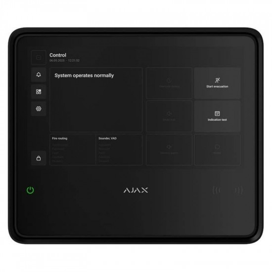 Пожежна централь Ajax EN54 Fire Hub Black