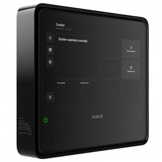 Пожежна централь Ajax EN54 Fire Hub Black