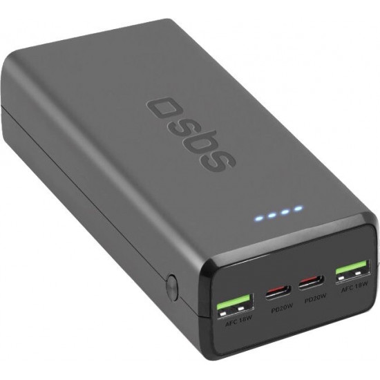 Універсальна мобільна батарея SBS 30000 mAh 20W Black (TTBB30000PD20K)