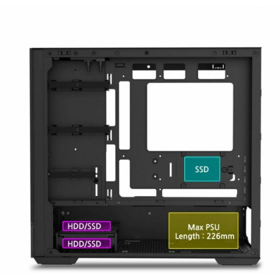 Корпус Zalman P30 AIR Black без БЖ