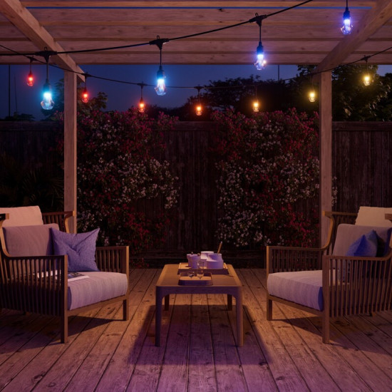 Гірлянда Nanoleaf Smart Multicolor Outdoor String Lights Expansion Pack, 15м (NF084E00-20SLO)