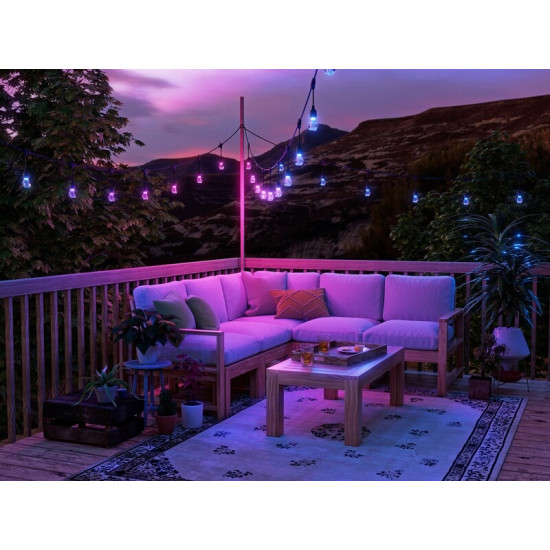 Гірлянда Nanoleaf Smart Multicolor Outdoor String Lights Expansion Pack, 15м (NF084E00-20SLO)