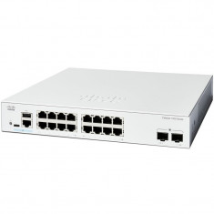 Комутатор Cisco Catalyst C1200-16P-2G (16хGE PoE, 2xGE SFP, 120 Вт, USB, керований)