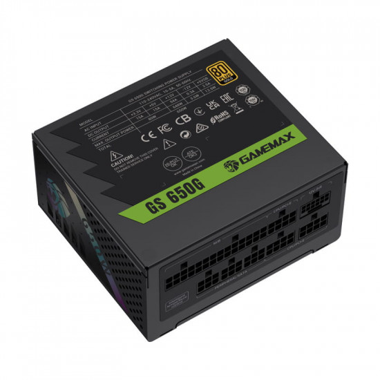 Блок живлення GameMax GS 650G V25 Black 650W