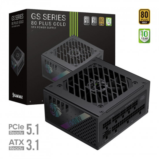 Блок живлення GameMax GS 650G V25 Black 650W