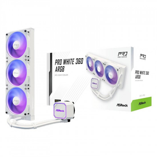Система водяного охолодження Asrock Pro ARGB 360 White