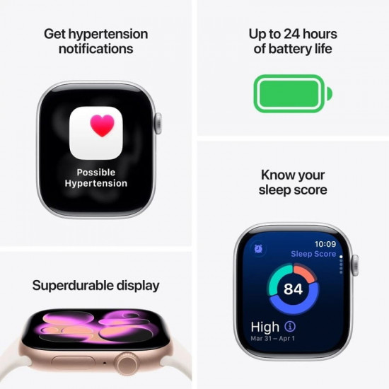 Смарт-годинник Apple Watch Series 11 GPS 46mm Space Grey Aluminium Case with Black Sport Band - M/L (MEV44RK/A)