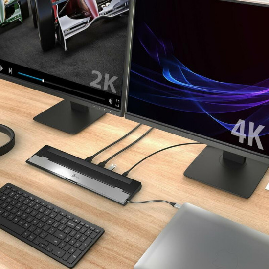Док-станція J5create USB-C 10-в-1 (JCD542-N)
