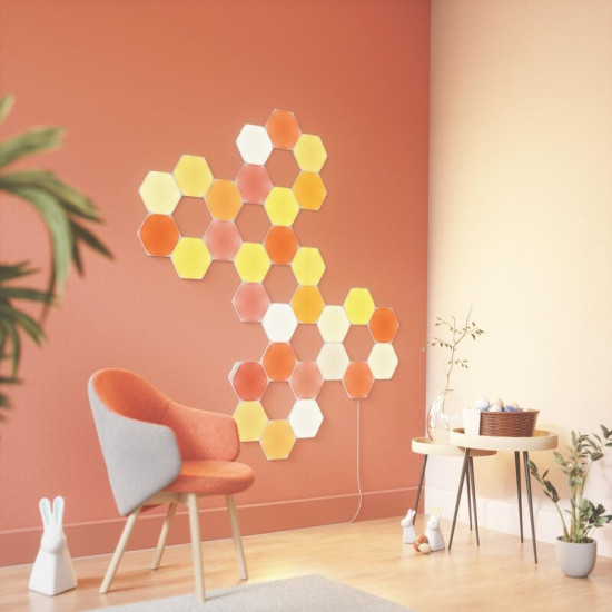 Додаткові панелі Nanoleaf Shapes Hexagons Expansion Pack Apple HomeKit, 3 шт. (NL42-0001HX-3PK)