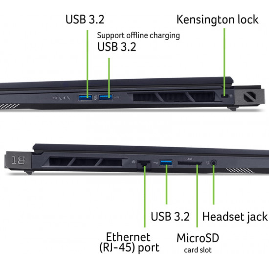 Ноутбук Acer Predator Helios 18 PH18-73 (NH.QVYEU.007) Abyssal Black