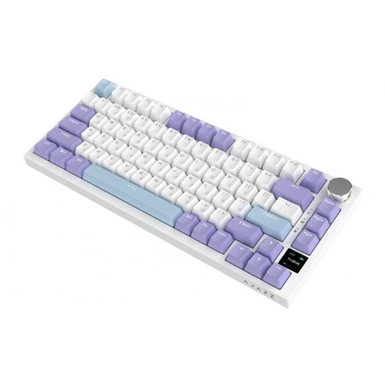 Клавіатура бездротова Ajazz AK820 Pro Flying Fish Switch Purple RGB With Screen (AK820PRO-FF-PWB)