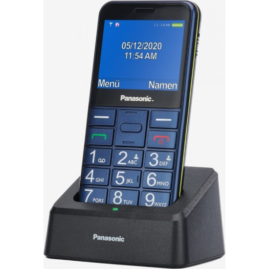 Мобiльний телефон Panasonic KX-TU155 Dual Sim Blue (KX-TU155EXCN)